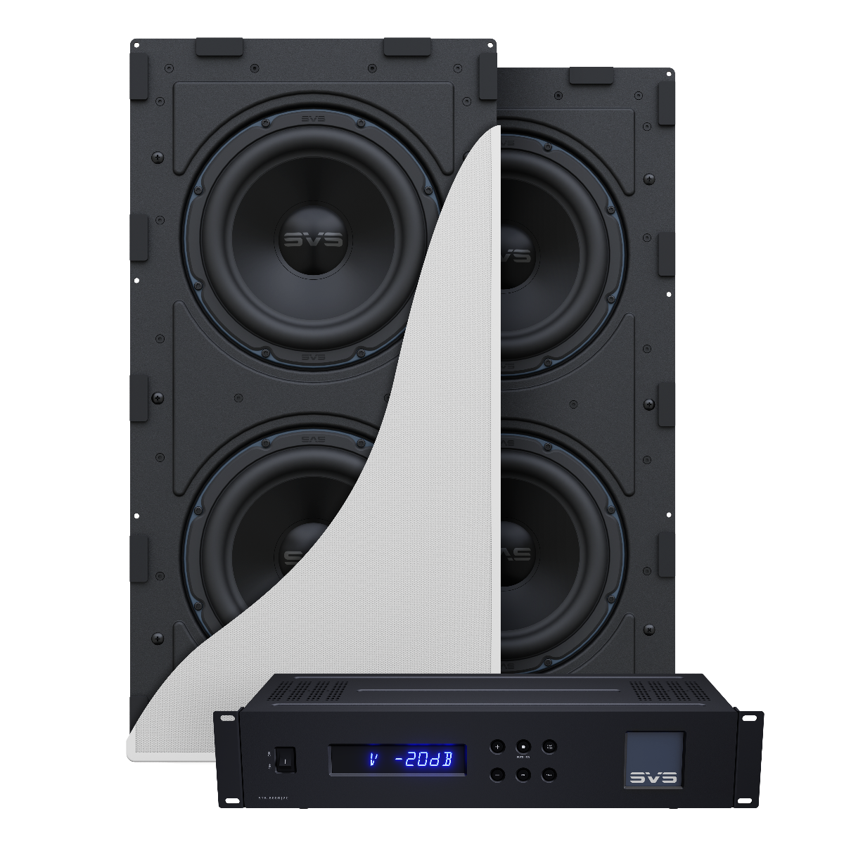 3000 In Wall Dual Subwoofer System