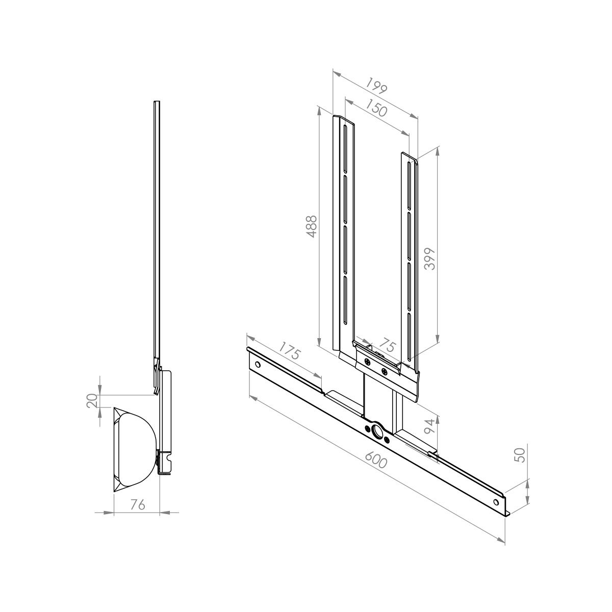FRAME VOOR BLUESOUND PULSE BAR