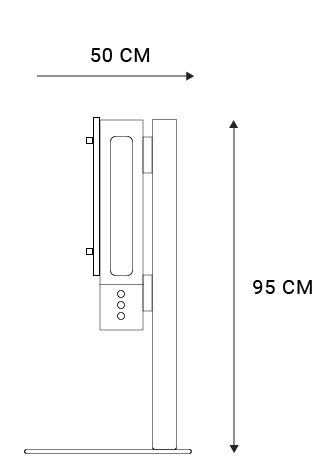 Cinema+ met vloerstandaard